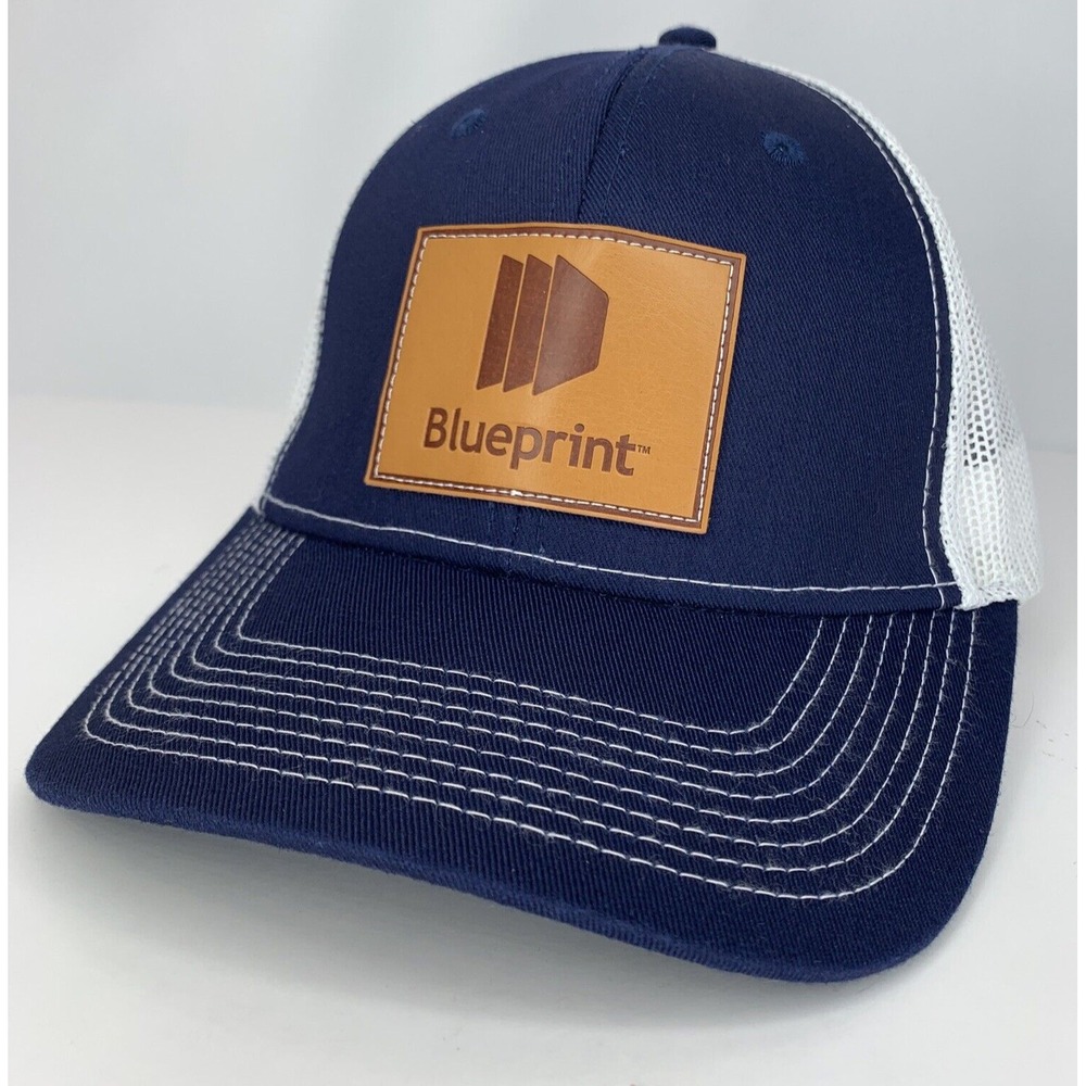 Blueprint Hat Blue Adjustable Snapback Mesh Baseball Cap Consulting Services